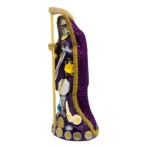 Santa Muerte Morada 24cm | Protección y Energía | Curada - Image 5
