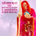 Santa Muerte Rosa Transparente 30 cm | Amor y Sanación | Curada - Image 3