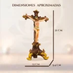 Crucifijo Católico de Buró | Altar de Mesa y Oración - Image 2