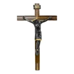 Cristo Negro de Pared | Resina y Madera con INRI