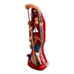 Santa Muerte Roja Vestida 15 cm | Amor y Pasión