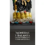 Santa Muerte Azteca Sentada Negra | Defensa y Protección - Image 4
