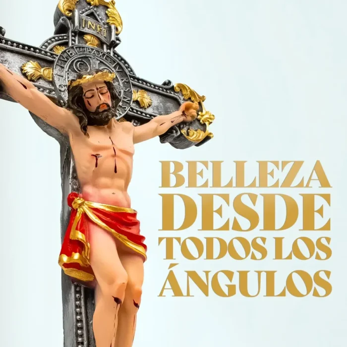 Crucifijo San Benito de Pared 47 cm | Protección del Hogar - Image 5