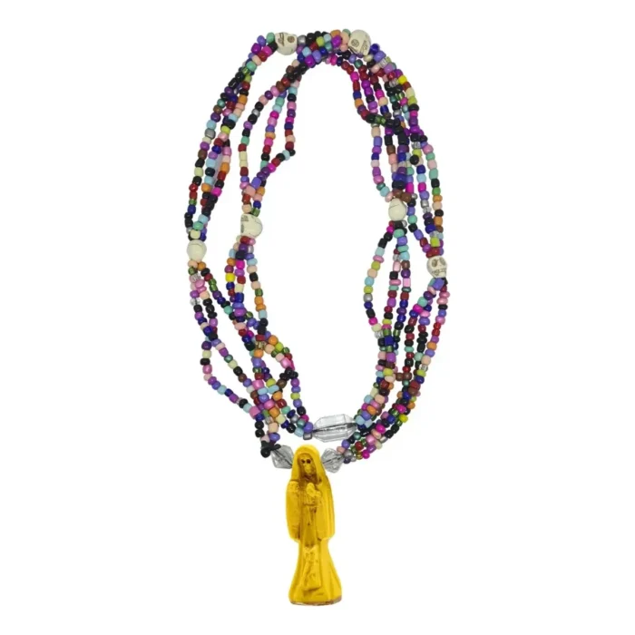 Mazo Santa Muerte Amarilla | Riqueza, Dinero y Éxito 47 cm - Image 4