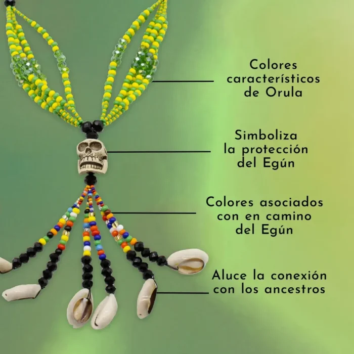 Collar Mazo de Orula con Eggun | Protección Espiritual - Image 5