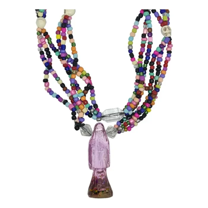 Mazo Santa Muerte Rosa | Superación de Miedos y Amor Propio 47 cm - Image 5