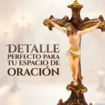 Crucifijo Católico de Buró | Altar de Mesa y Oración - Image 4