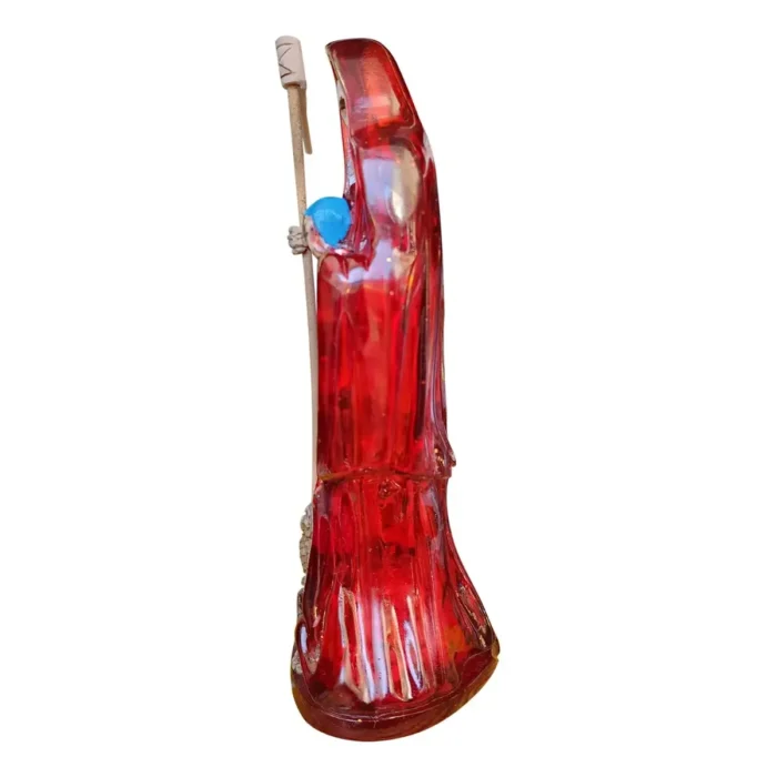 Santa Muerte Roja Transparente 30 cm | Vitalidad y Salud - Image 2