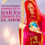 Santa Muerte Rosa Transparente 30 cm | Amor y Sanación | Curada - Image 5