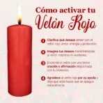 Velón Rojo de Parafina Aromática | Ritual de Amor y Atracción - Image 4