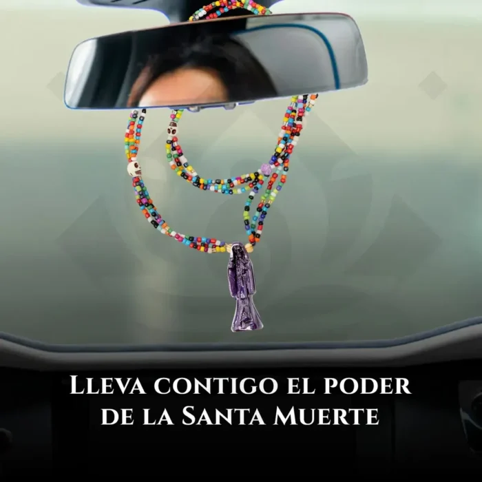 Rosario Santa Muerte Morada | Ritualizado: Fe y Sabiduría - Image 3