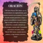 Santa Muerte Manto Mágico Mil Colores 70cm | Vestida y Curada - Image 6