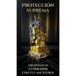 Santa Muerte Suprema Azteca Dorada | Riqueza y Éxito | Curada - Image 3