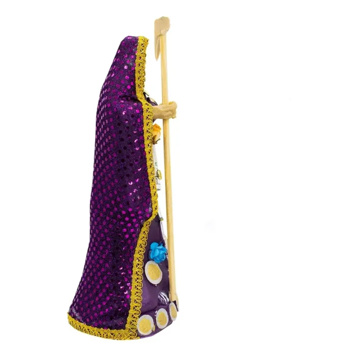 Santa Muerte Morada 24cm | Protección y Energía | Curada - Image 2