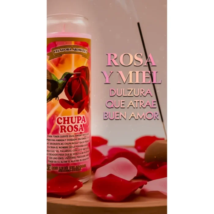 Veladora Chupa Rosa: Amor, Deseo y Dominio | Aroma Atracción - Image 4