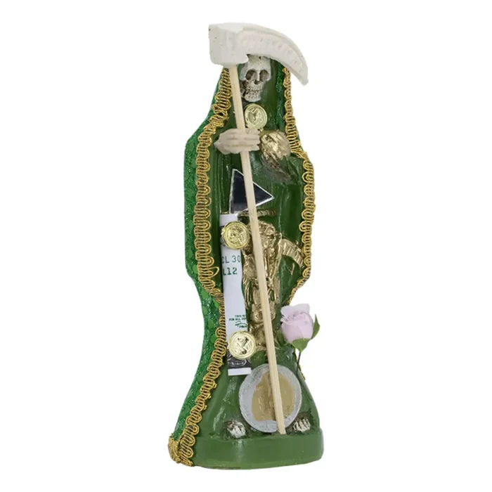 Santa Muerte Vestida Verde 30cm | Justicia y Protección | Curada - Image 4