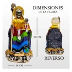 Santa Muerte 7 Potencias Suprema | Con Búho | Curada - Image 2