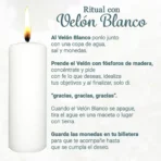 Cirio Blanco para Limpias y Amarres de Amor | Velón Grande - Image 5