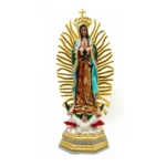 Virgen de Guadalupe 41 cm | Resina Coronada para Altar