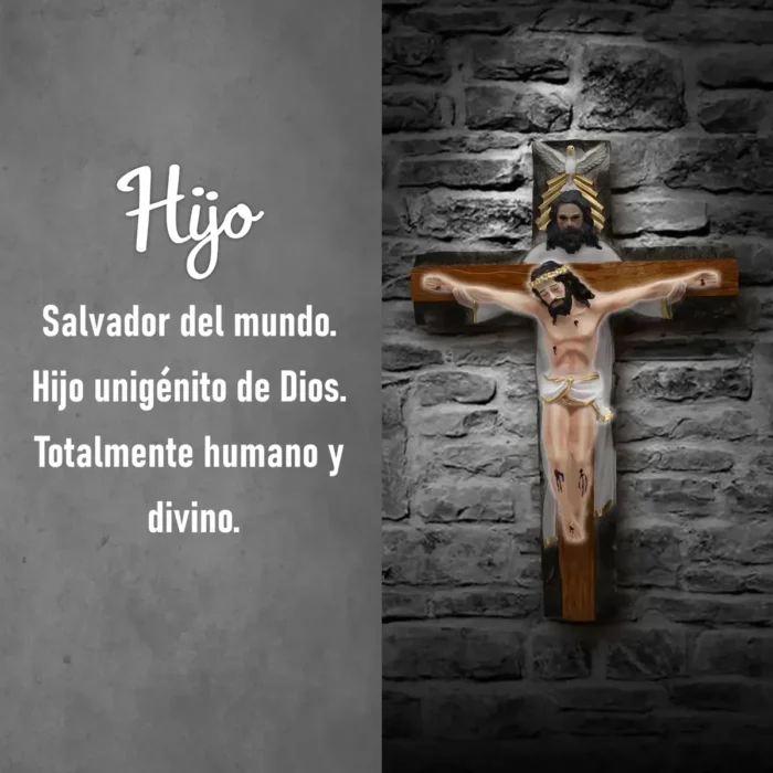 Crucifijo Santísima Trinidad de Pared 45 cm | Protección - Image 4