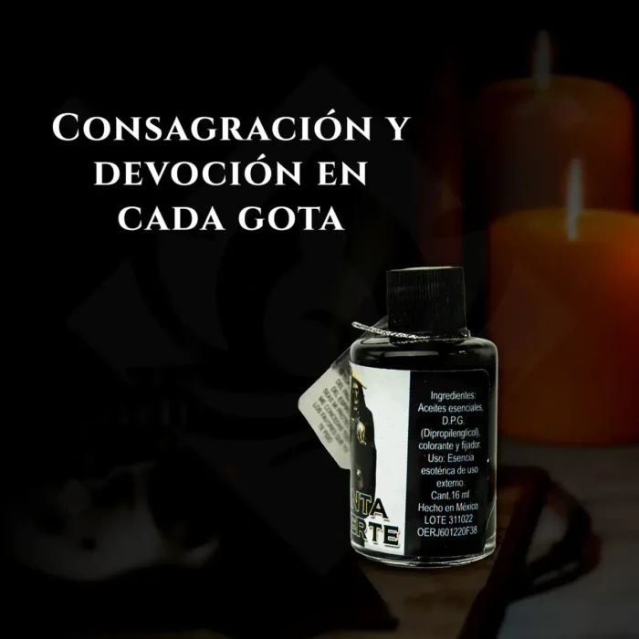 Aceite Santa Muerte Negra | Consagración y Protección Fuerte - Image 5
