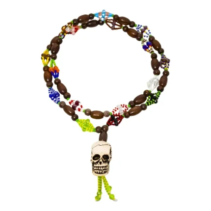 Mazo Ogbe Yono con Cráneo | Protección y Fuerza Espiritual