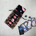 Mantel de Tarot Negro | Fases de la Luna Rosa | Editorial EMU - Image 3