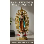 Virgen de Guadalupe 41 cm | Resina Coronada para Altar - Image 4