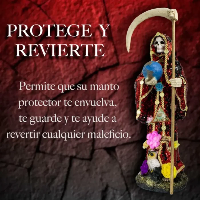 Santa Muerte Reversible Manto Mágico 70cm - Image 4