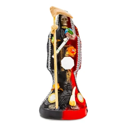 Santa Muerte Vestida Reversible 30cm | Curada y Preparada