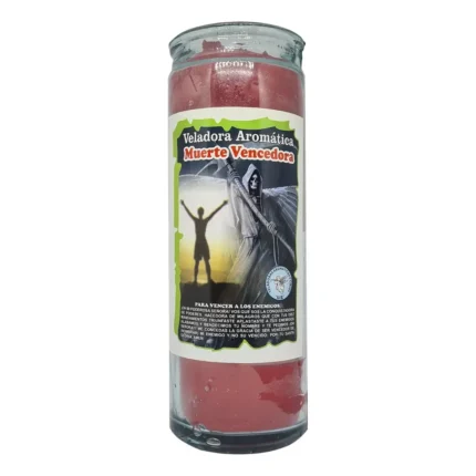 Veladora Santa Muerte Vencedora | Triunfo y Protección Aromática