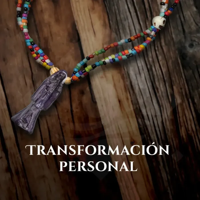 Rosario Santa Muerte Morada | Ritualizado: Fe y Sabiduría - Image 4