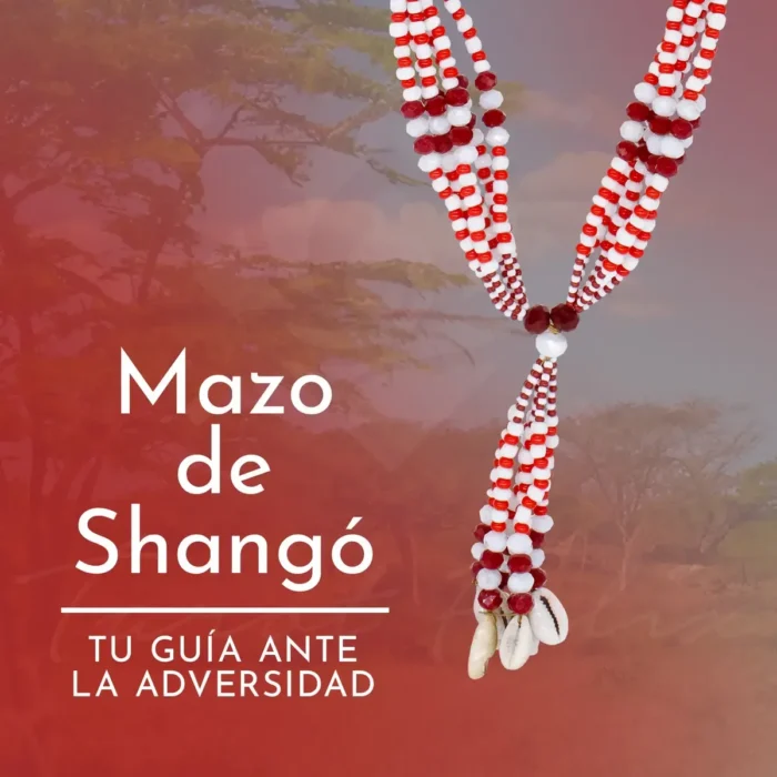 Mazo de Changó Amuleto | Cuentas de Cristal | Santería - Image 2