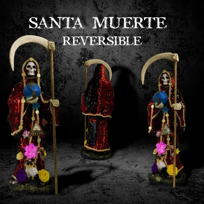 Santa Muerte Reversible Manto Mágico 70cm - Image 7