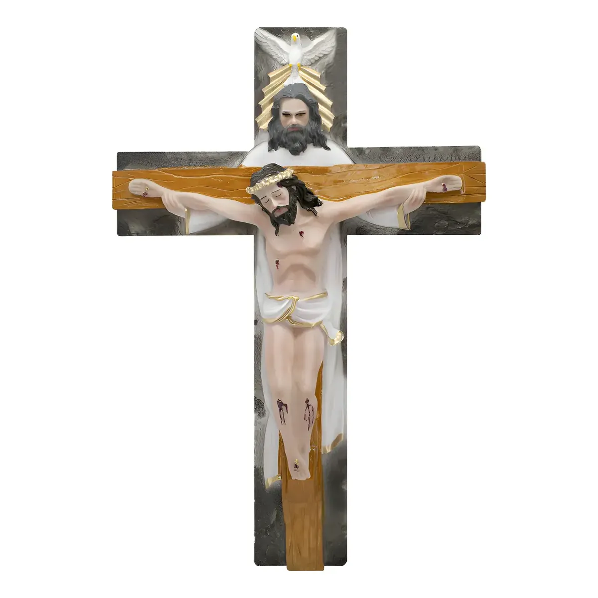 Crucifijo Santísima Trinidad de Pared 45 cm | Protección Crucifijo Santísima Trinidad de Pared 45 cm | Protección