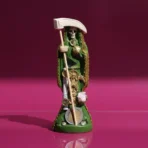 Santa Muerte Vestida Verde 24cm | Justicia y Renovación | Curada - Image 6