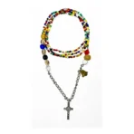 Collar Mazo Bandera | Protección de Orishas y Santería 75 cm