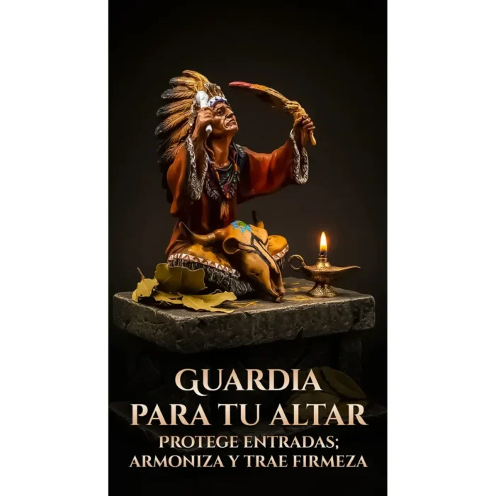 Figura de Nativo | Decoración Ancestral y Tradición 31 cm - Image 5
