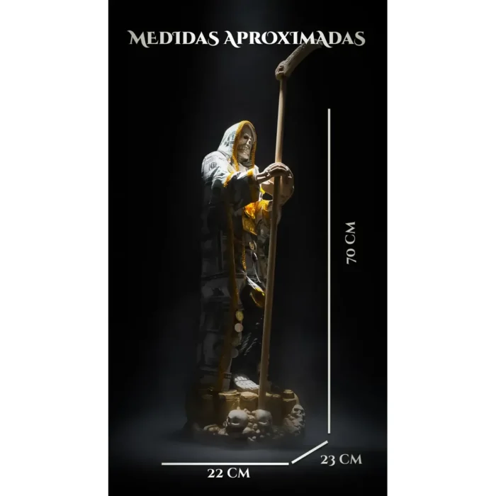 Santa Muerte Vestida Dólar 50cm | Atrae Dinero y Suerte | Curada - Image 2