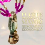 Mazo Santa Muerte Rosa Transparente | Protección y Amor - Image 4