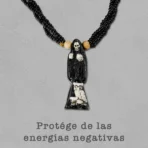 Mazo Santa Muerte Negra | Figura y Tejido Total Negro 47 cm - Image 6