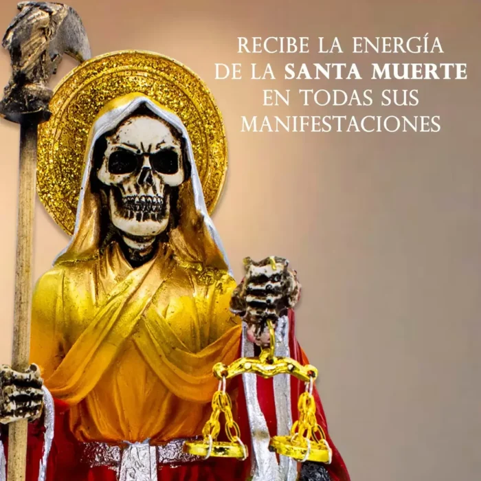 Santa Muerte 7 Potencias Suprema | Con Búho | Curada - Image 3