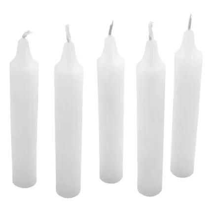 100 Velas de Parafina 9 cm | Santería y Ofrendas (Paquete)