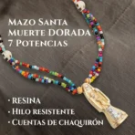 Rosario Santa Muerte Dorada | Prosperidad y Éxito - Image 6