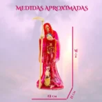 Santa Muerte Rosa Transparente 30 cm | Amor y Sanación | Curada - Image 2