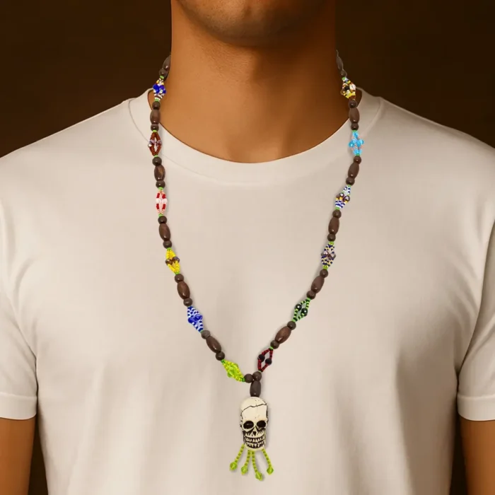 Mazo Ogbe Yono con Cráneo | Protección y Fuerza Espiritual - Image 6