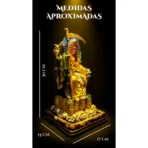 Santa Muerte Suprema Azteca Dorada | Riqueza y Éxito | Curada - Image 2