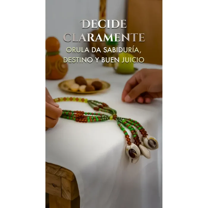 Mazo de Orula Nigeriano con Caracoles | Ifá y Santería Tradicional - Image 3