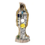 Santa Muerte Dólar 24cm | Dinero y Protección | Curada