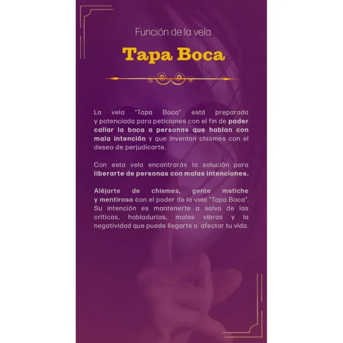 Veladora de Gel Tapa Boca | Protección Anti Chismes y Envidias - Image 9